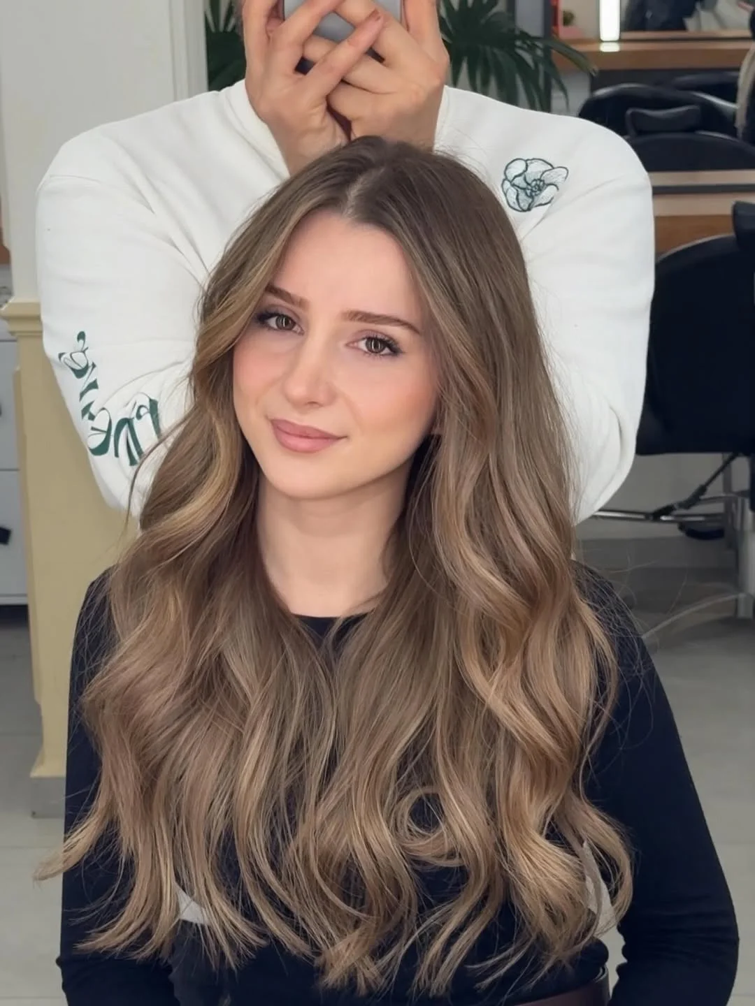 ashy summer mushroom brown hair color 2026 + Soft Ashy Mushroom Waves with Face Framing Light