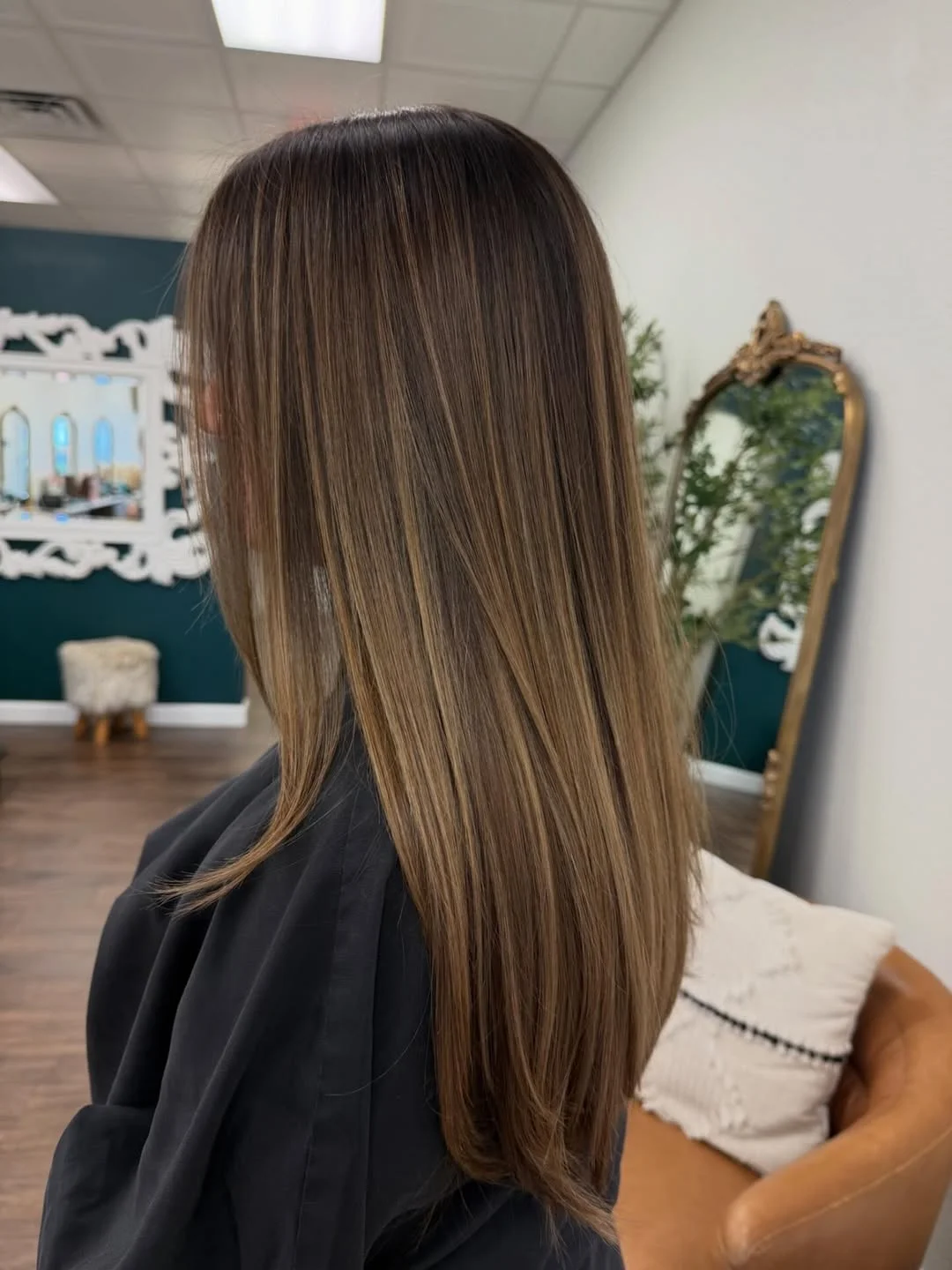 ashy summer mushroom brown hair color 2026 + Straight Mushroom Brown Lengths with Whisper Soft Dimension