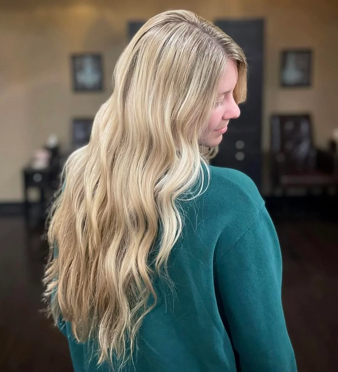 bright summer blonde hair color 2026 + Soft Honey Vanilla Blonde For Long Summer Hair