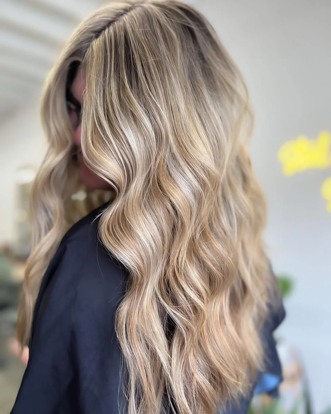 bright summer blonde hair color 2026 + Champagne Beige Waves With Refined Summer Shine