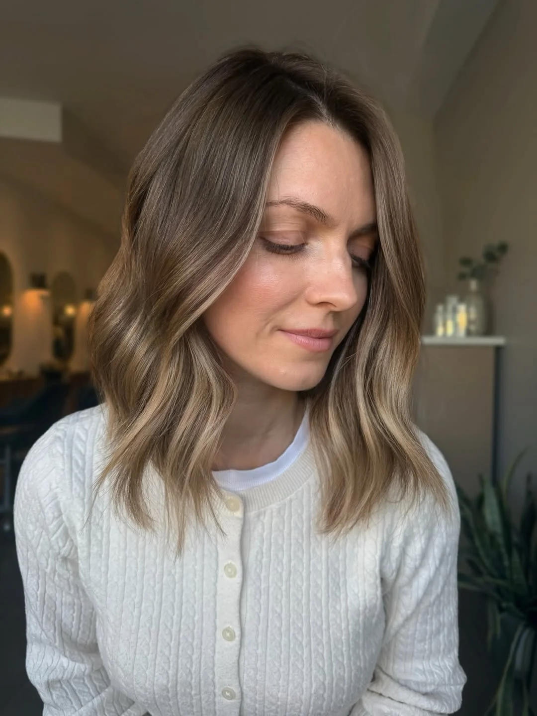bright summer blonde hair color 2026 + Soft Bronde Blonde Bob With Natural Dimension