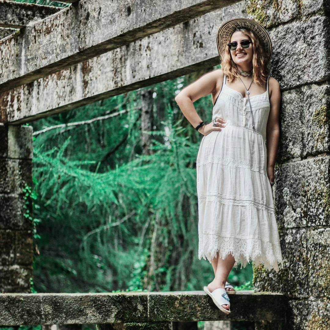 cute boho summer outfits 2026 Earthy Linen Maxi Dress for Nature Escapes