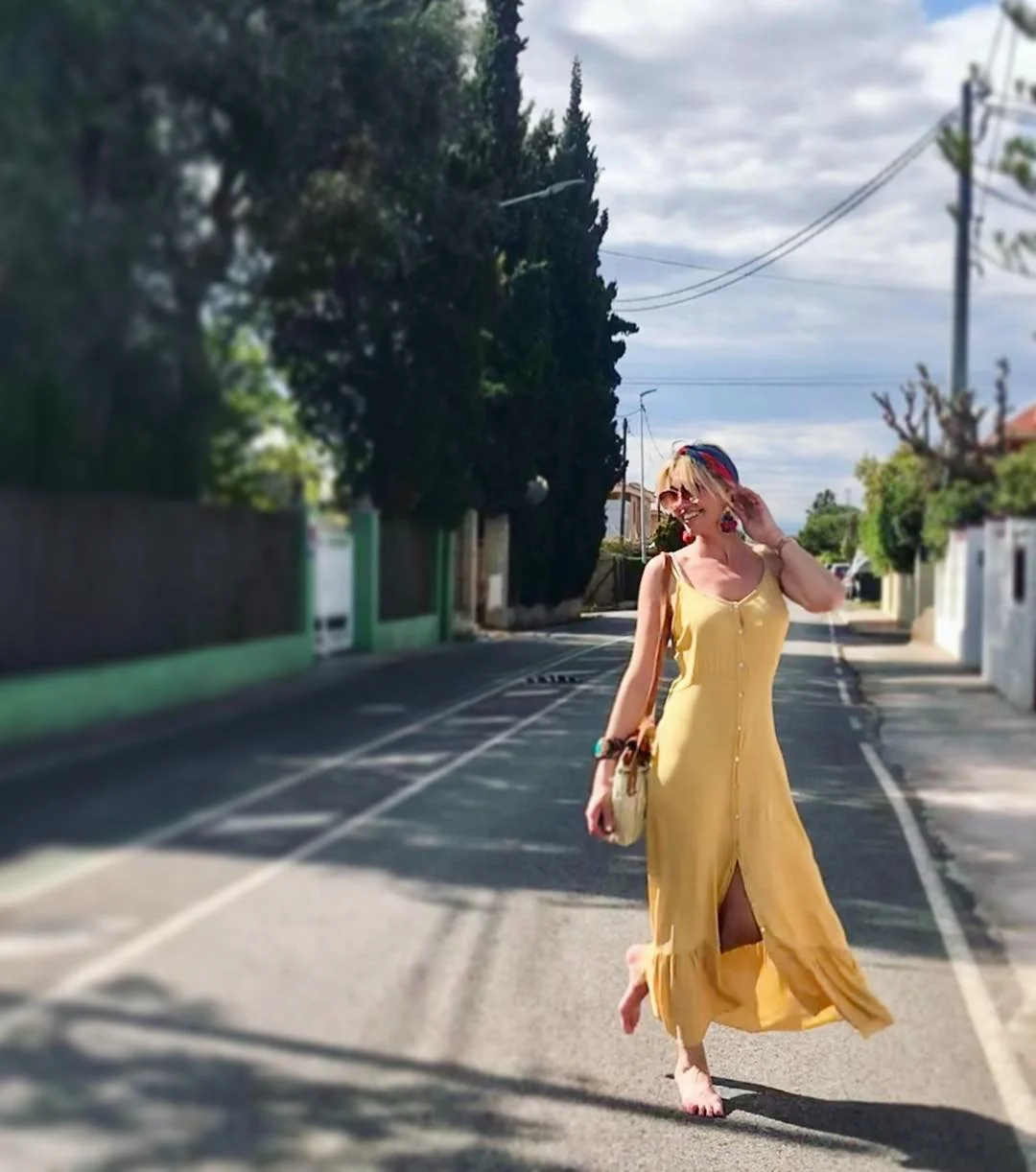 cute boho summer outfits 2026 Golden Yellow Sundress for Carefree Summer Afternoons