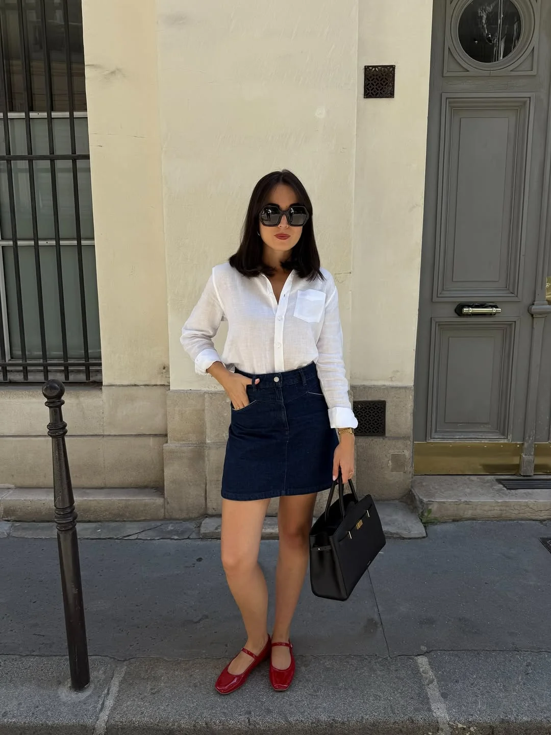 cute every day summer outfits 2026 White Linen Shirts And Denim Minis That Never Go Out Of Style