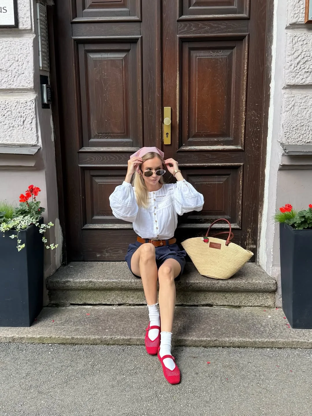 cute every day summer outfits 2026 Vintage Inspired Summer Looks With Red Mary Jane Flats