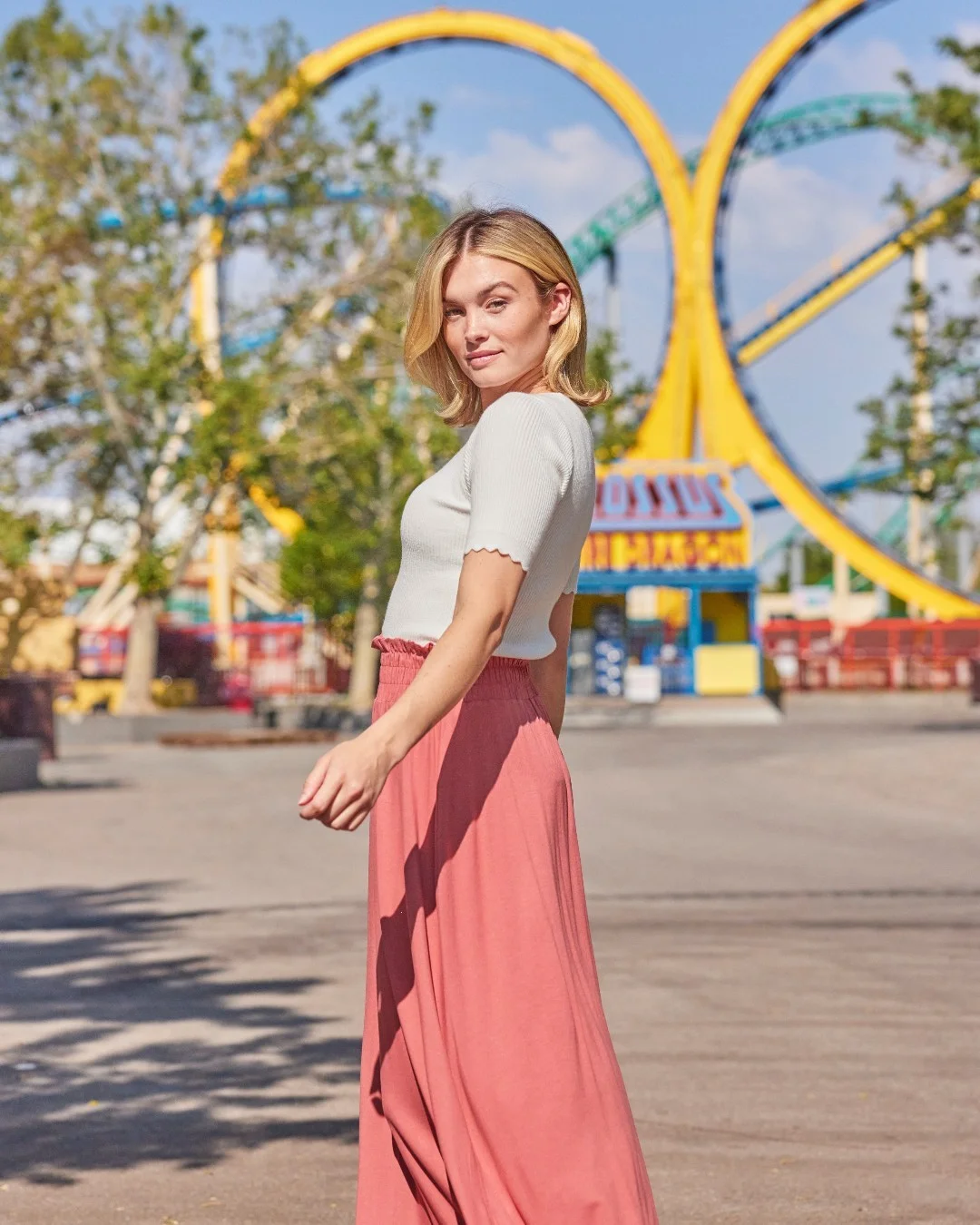 flowy summer skirt outfits 2026 Dusty Rose Maxi Skirts For Romantic Summer Days
