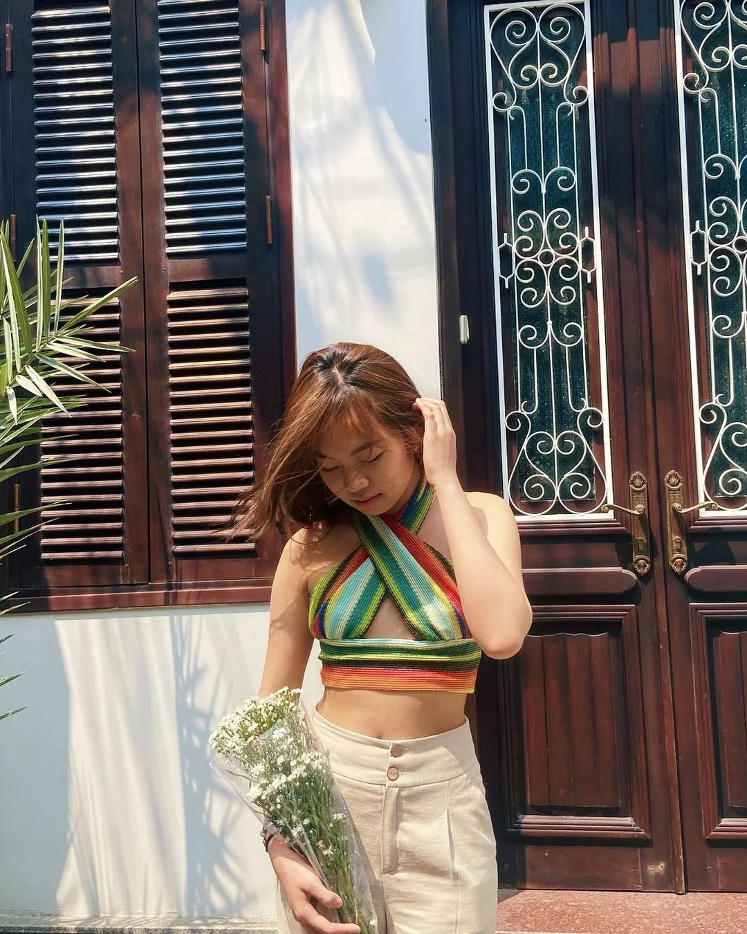 halter summer crop top outfits 2026 Golden Butterfly Crop Tops That Bring Full Y2k Glamour