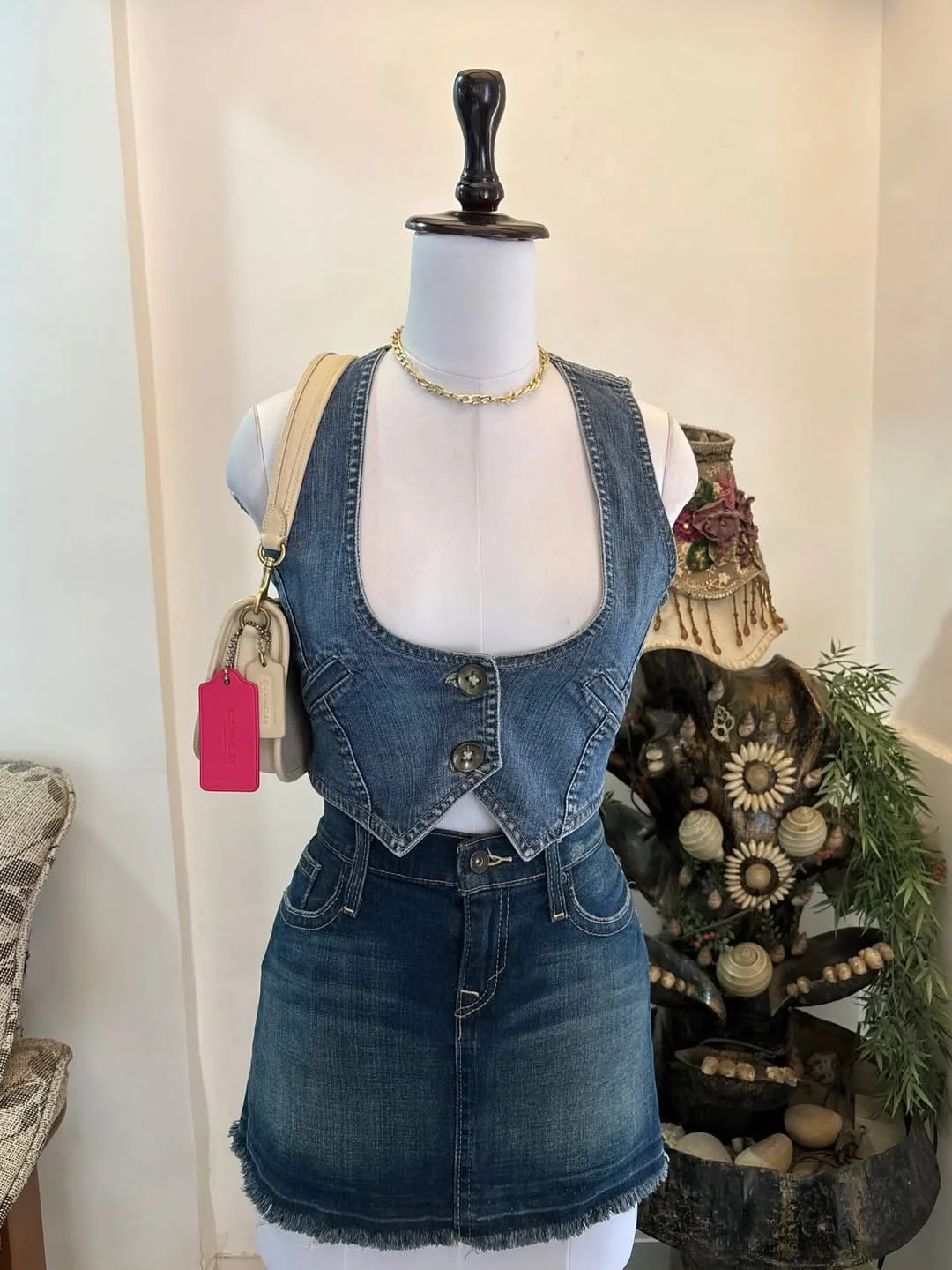halter summer crop top outfits 2026 Denim Matching Sets That Keep the Y2k Revival Alive