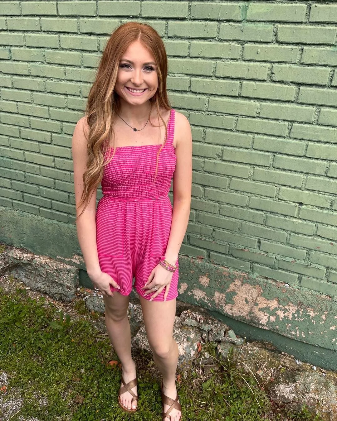 hot weather summer outfits 2026 Bright Pink Rompers That Feel Fun During Heat Waves