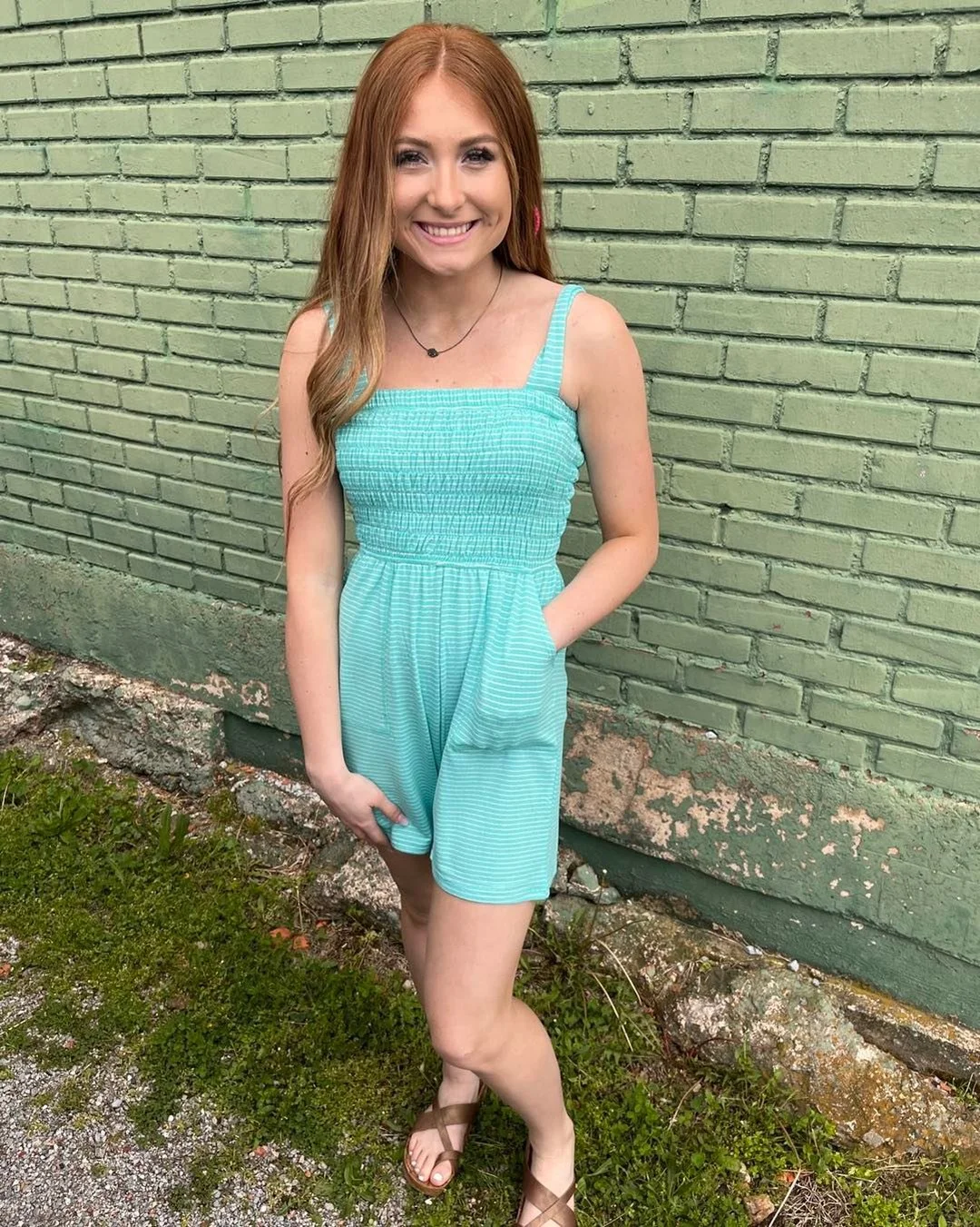 hot weather summer outfits 2026 Mint Smocked Rompers That Feel Perfect For Peak Summer Heat