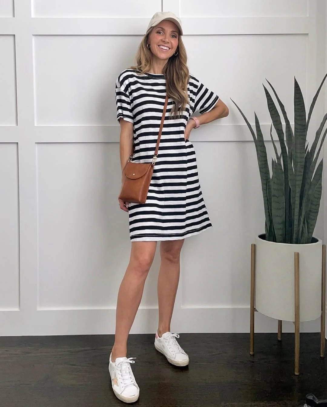 hot weather summer outfits 2026 Striped T-Shirt Dresses That Make Everyday Summer Styling Easier