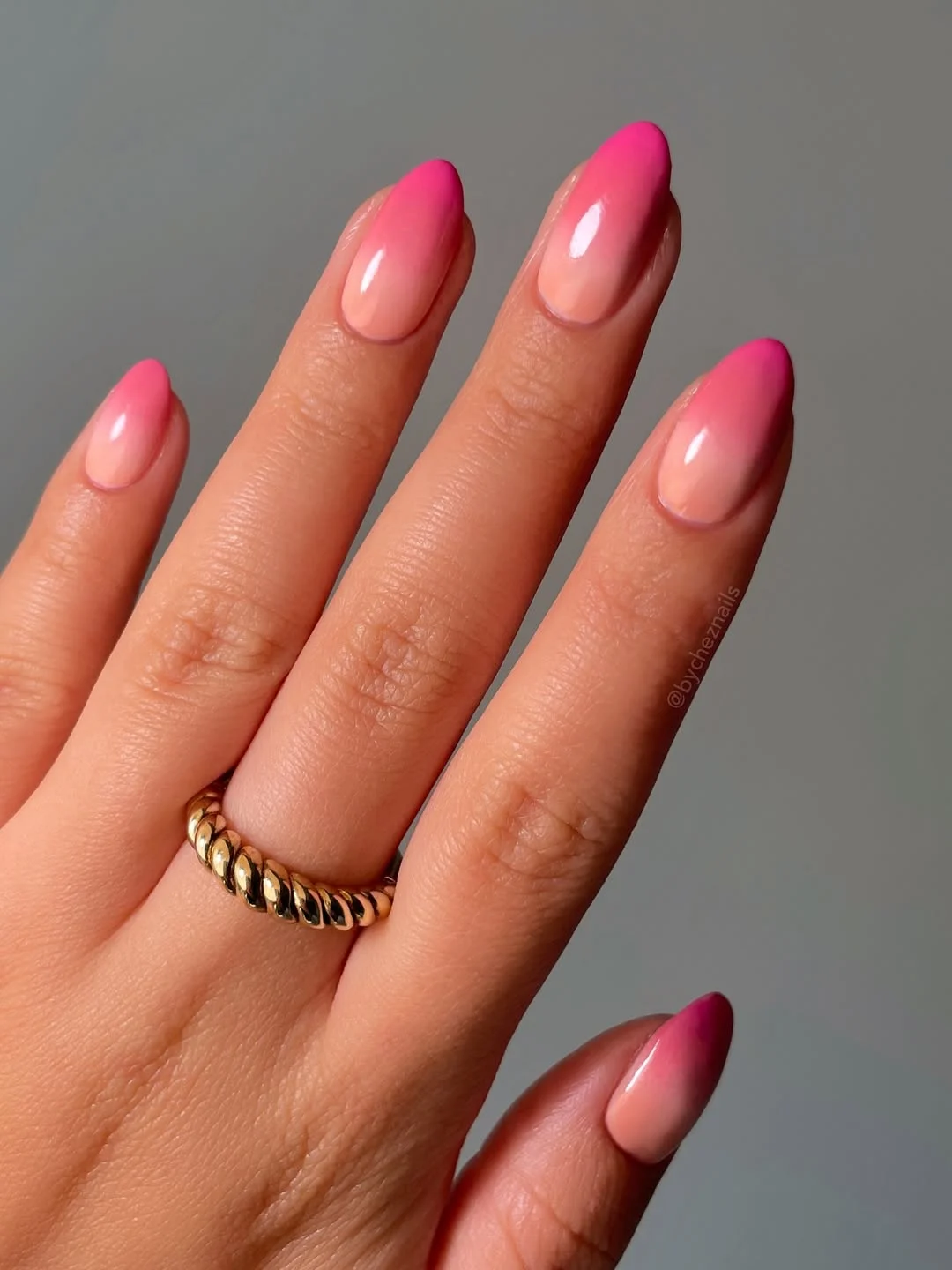 June Nail Colors ideas - Summer Trends 2026 Bright Pink Aura Nails With a Sunset Glow Finish