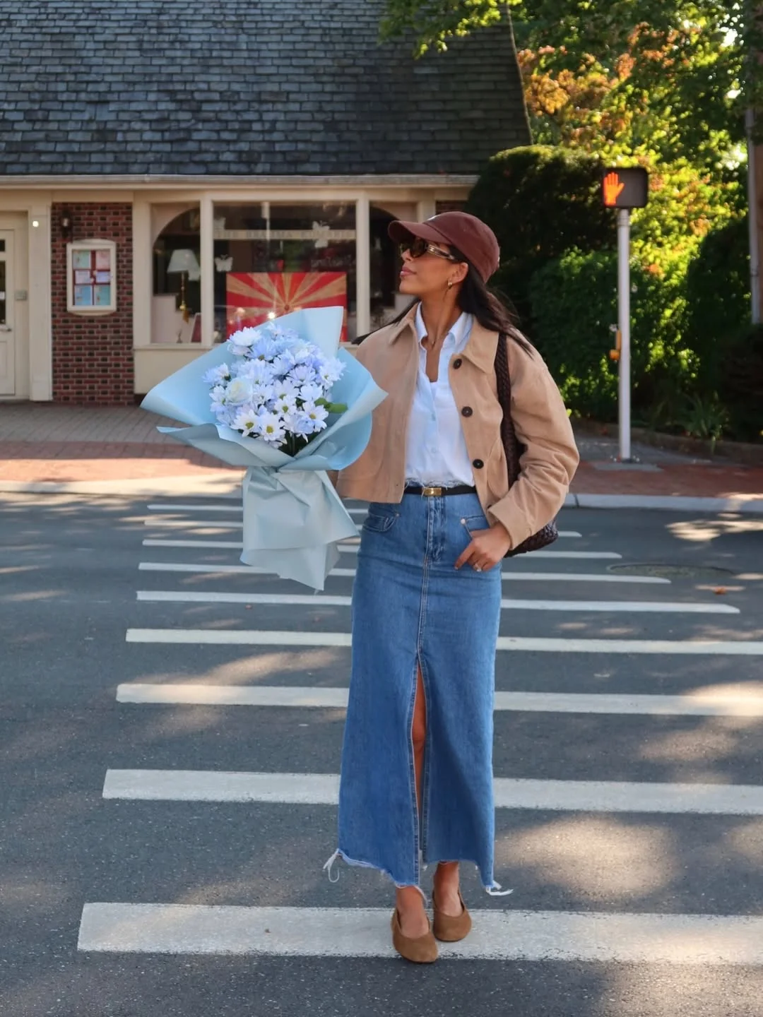June Outfits Ideas - Summer Trends 2026 Denim Maxi Skirts Keep Summer Styling Feminine Without Feeling Overdone