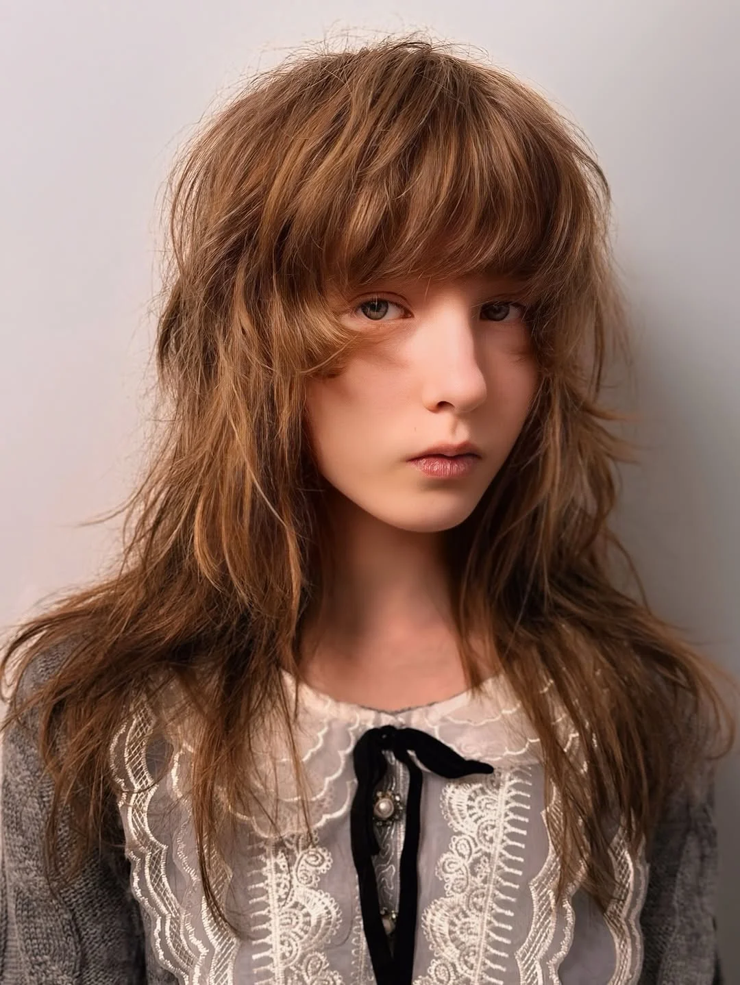 messy summer shag haircut 2026 Romantic Long Shag With Feathered Full Bangs