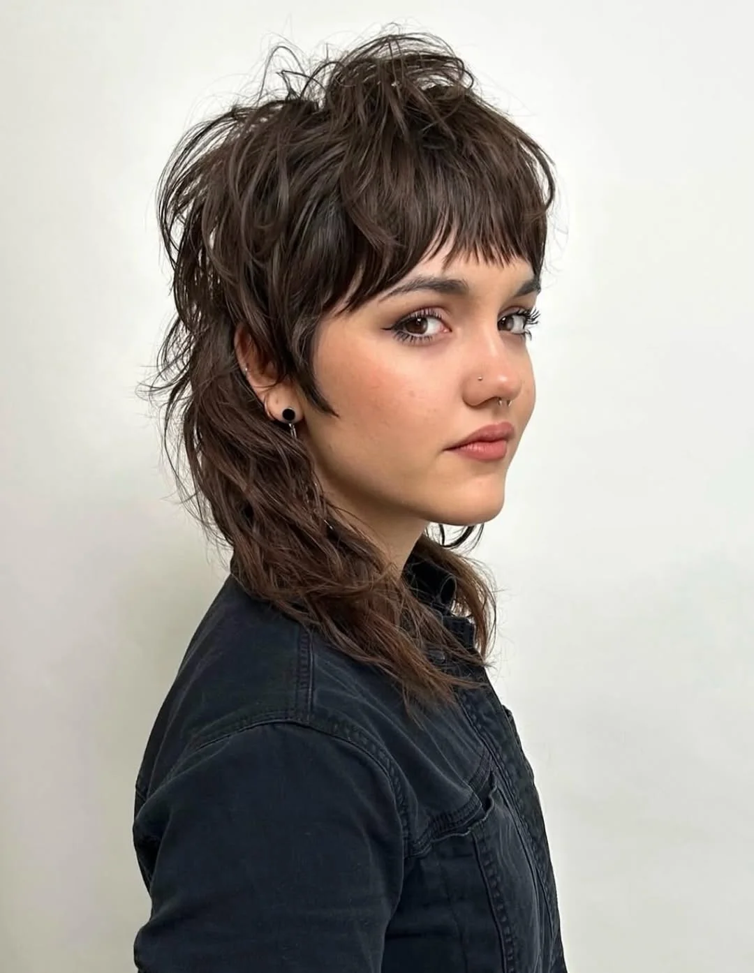messy summer shag haircut 2026 Short Mullet-Shag With Soft Rebel Bangs