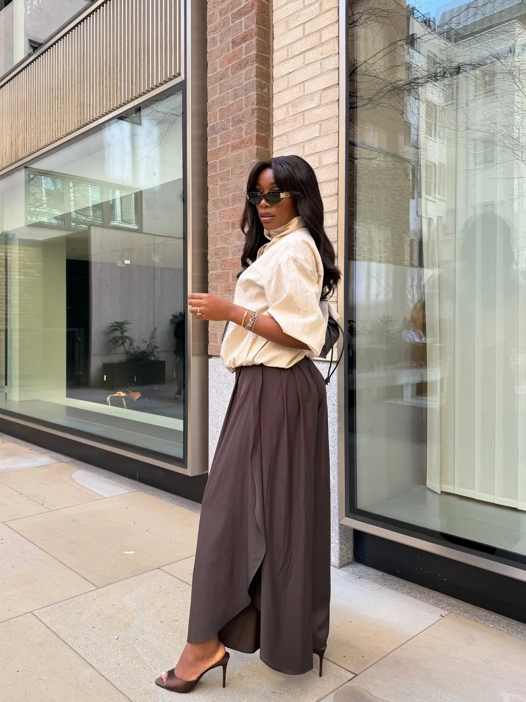 outfit inspo for women summer 2026 Neutral Draped Elegance That Feels Effortlessly Classy