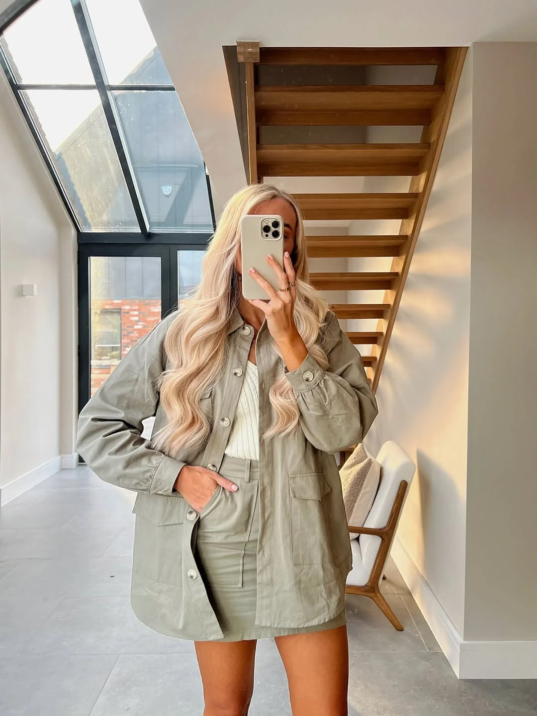 oversized summer outfit 2026 Sage Green Utility Layers for Casual Summer Days
