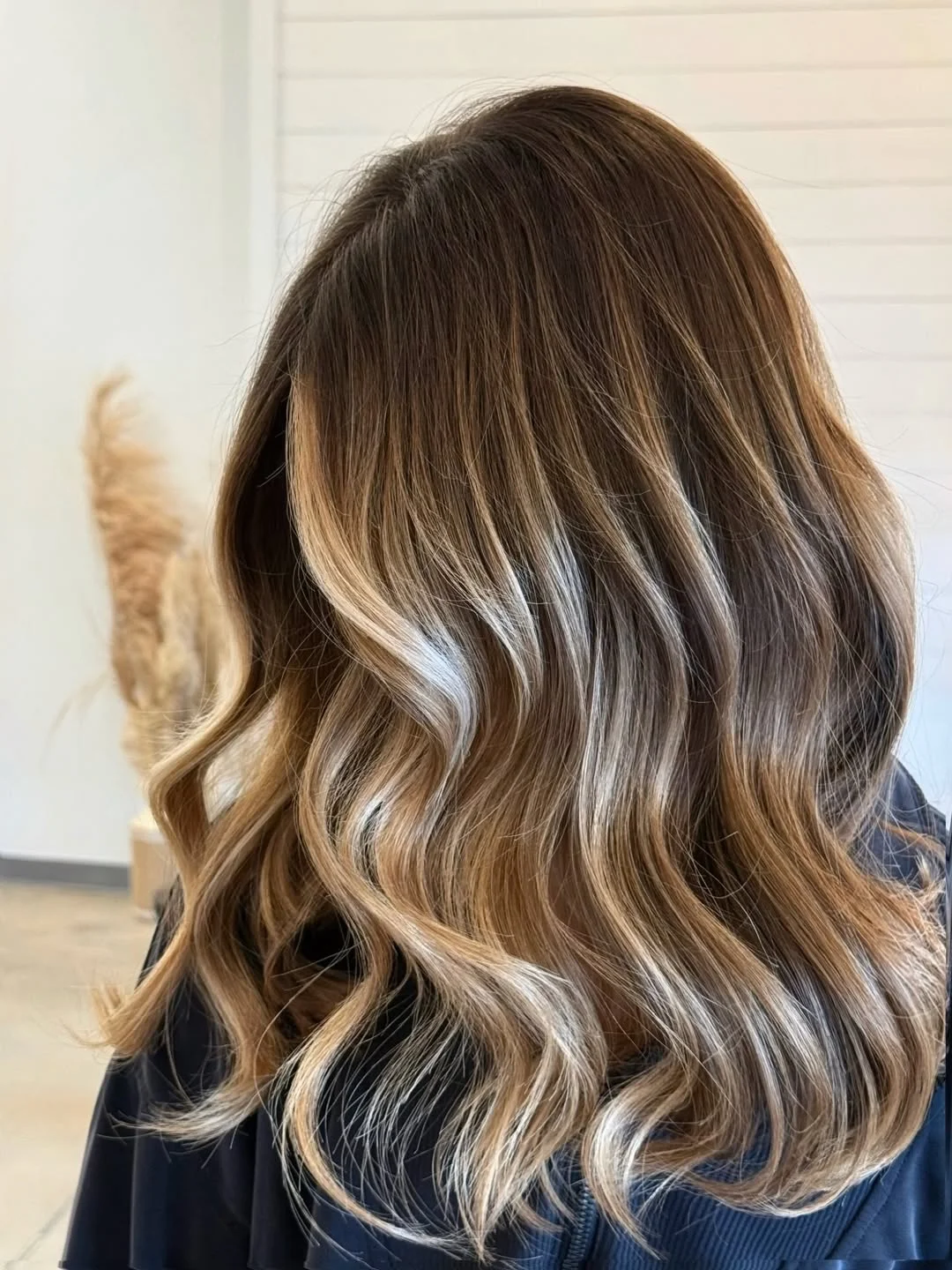 rich summer hair color ideas for brunettes 2026 + Honey Ribbon Balayage On A Rich Brunette Base