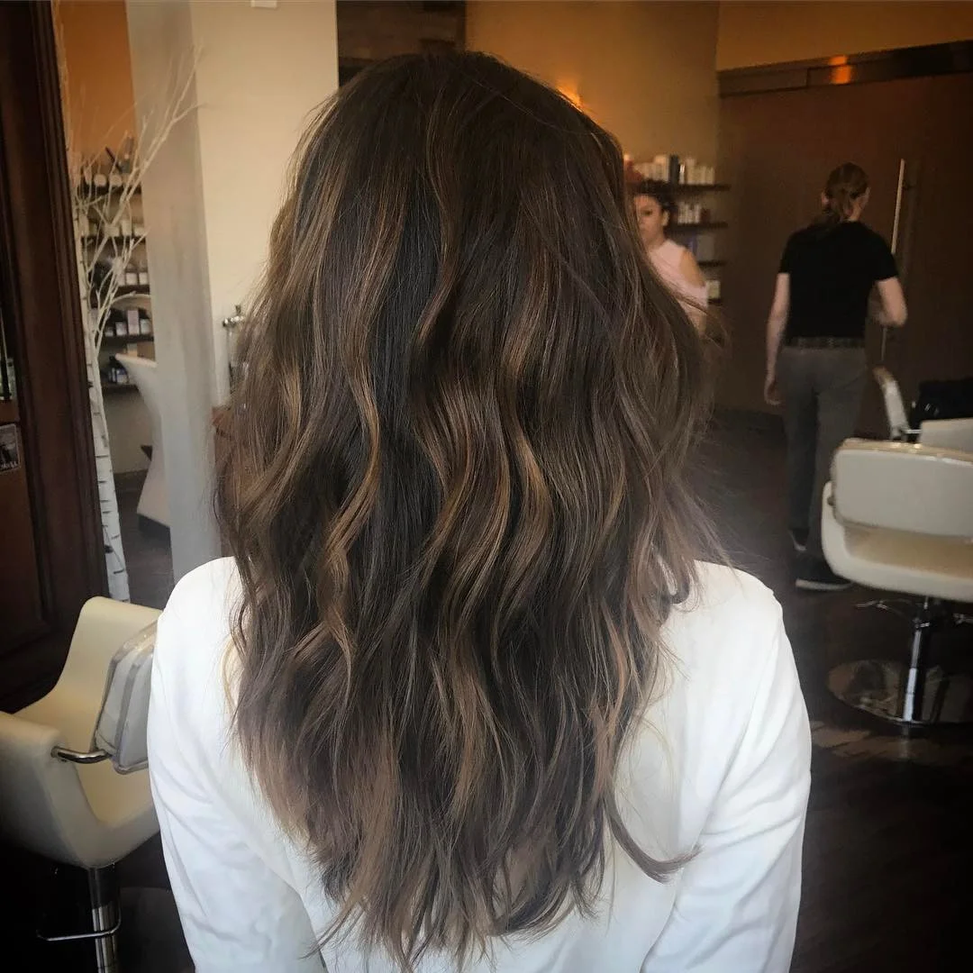 soft summer ombre hair color 2026 + Soft Mocha Ombre With Understated Golden Ends