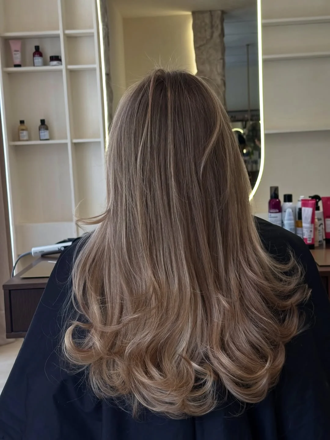 soft summer ombre hair color 2026 + Toasted Blonde Dimension on a Soft Brown Base