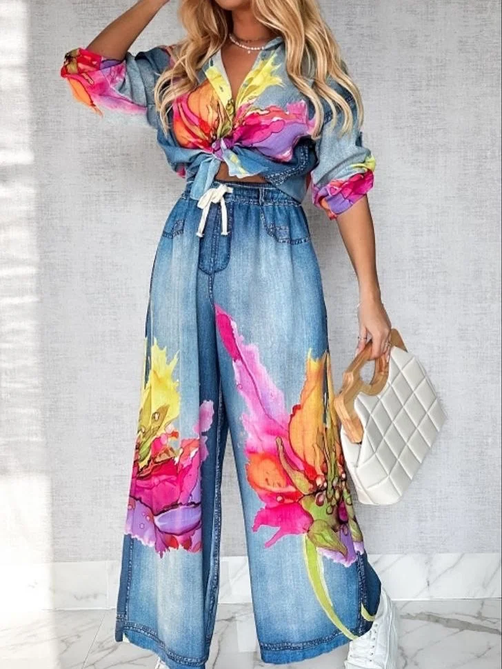 summer clothes essentials 2026 Printed Denim Co-Ord That Makes Casual Dressing Feel Fun Again