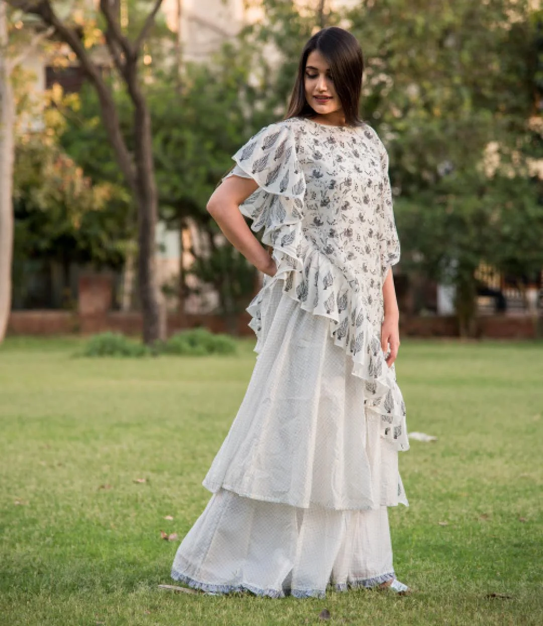 summer clothes essentials 2026 Layered White Modest Set With Soft Summer Movement