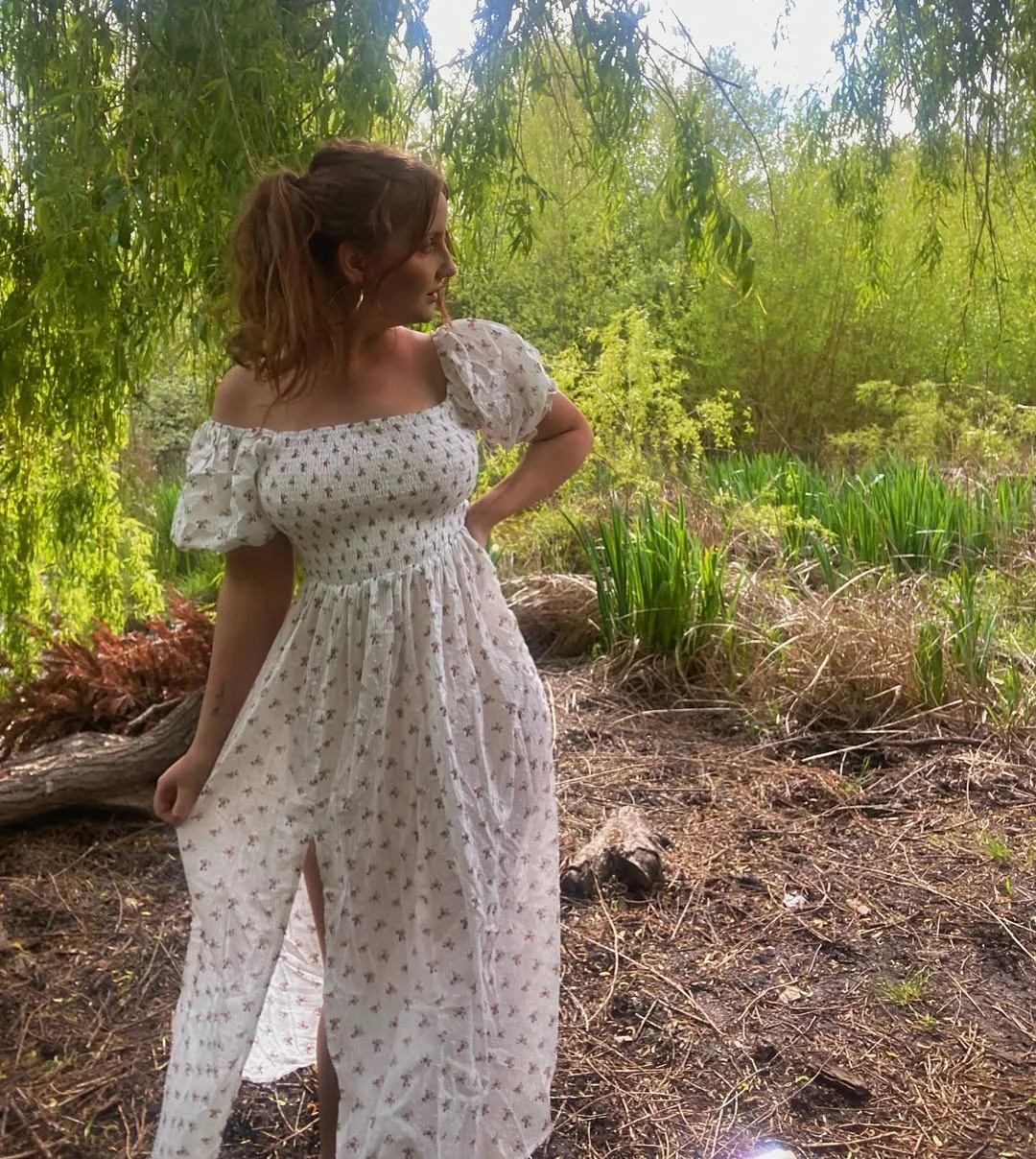 summer flowy maxi dresses 2026 + Soft Floral Puff Sleeves For A Meadow Morning