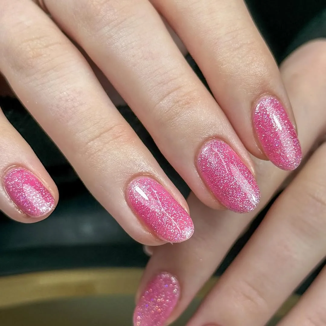summer glitter nails 2026 + Bubblegum Pink Shimmer for Easy Summer Glow