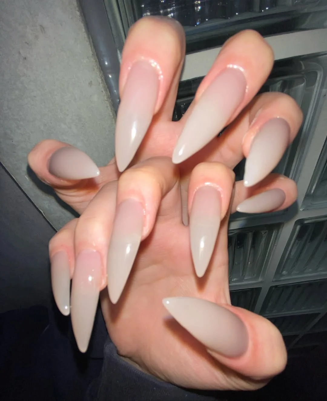summer nails one color 2026 + Milky Ivory Pointed Nails for a Sleek Summer Statement