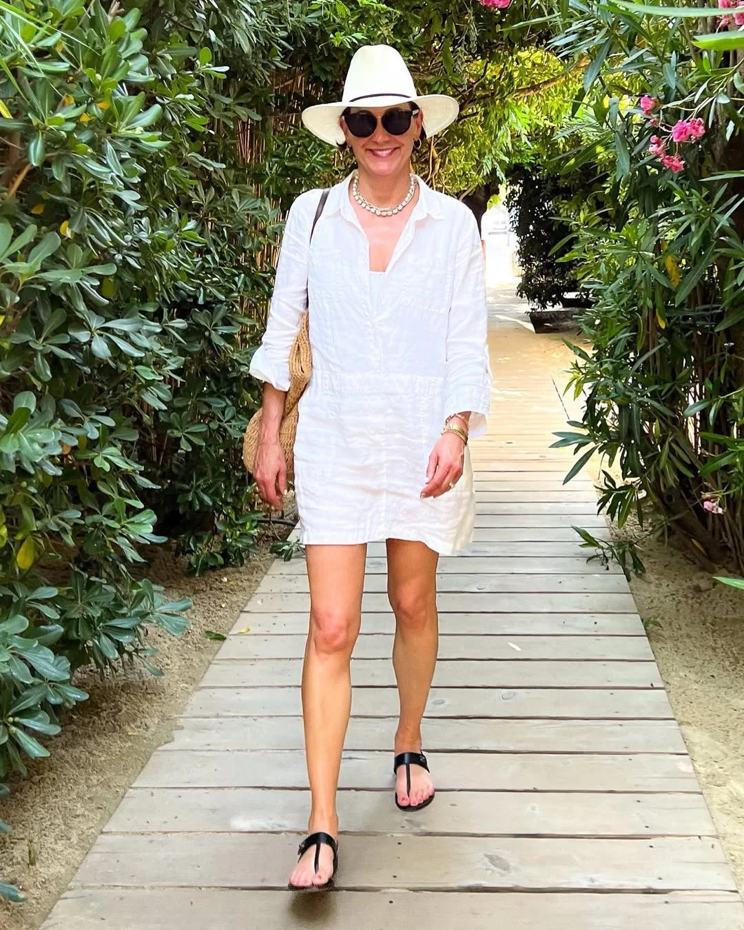 summer sleeveless tops 2026 White Shirt Dress Energy For Beach Days