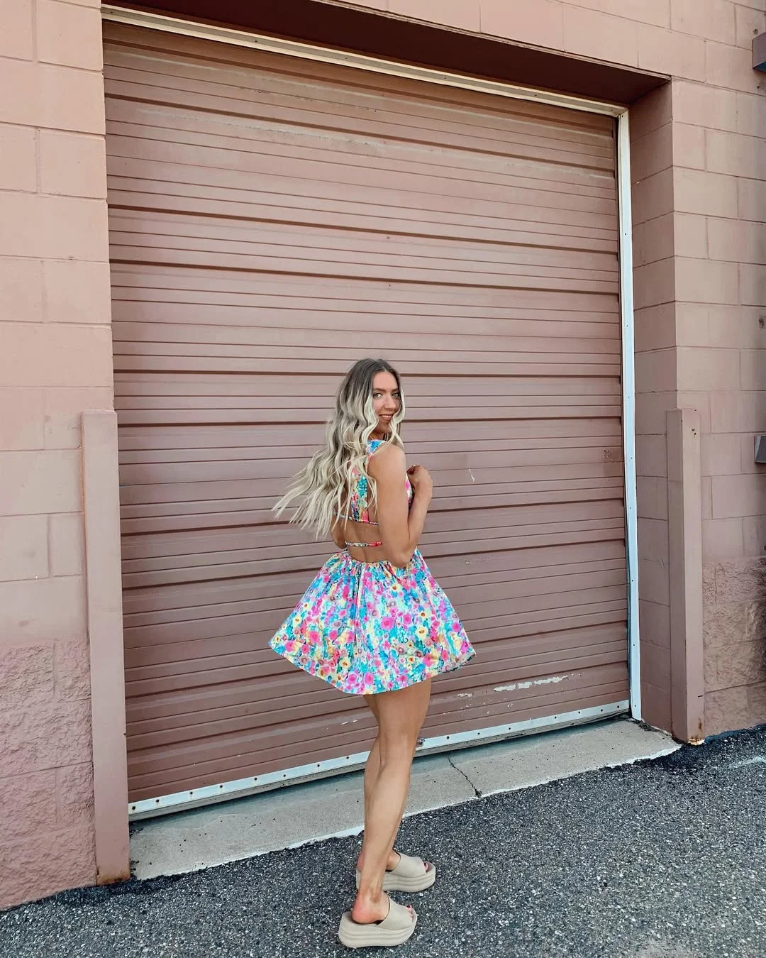 summer sundresses 2026 Colorful Open-Back Mini Sundress With Playful Vacation Energy