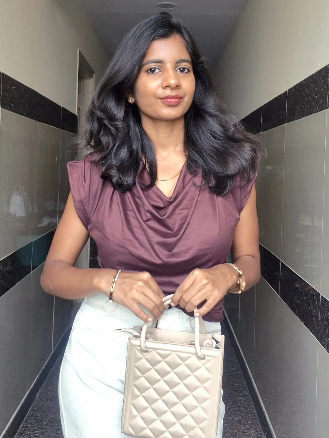 summer tops outfit 2026 Chocolate Draped Tops and Elegant Minimal Styling