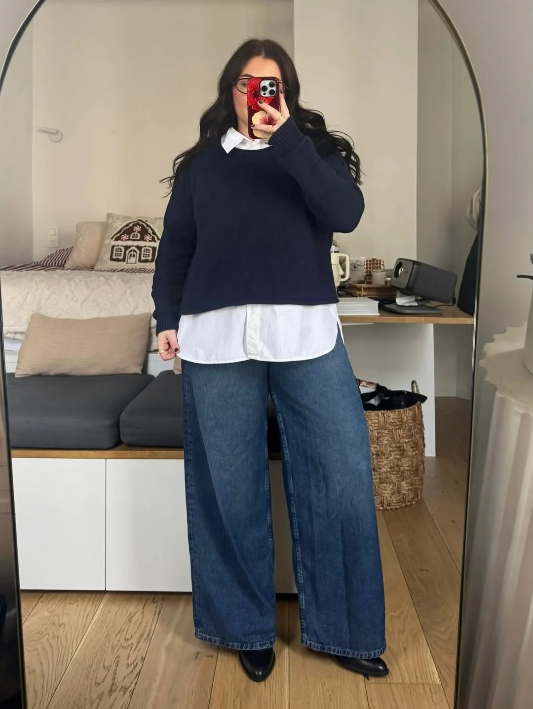 trendy midsize outfits summer 2026 Oversized Sweaters And Wide Denim For Everyday Comfort