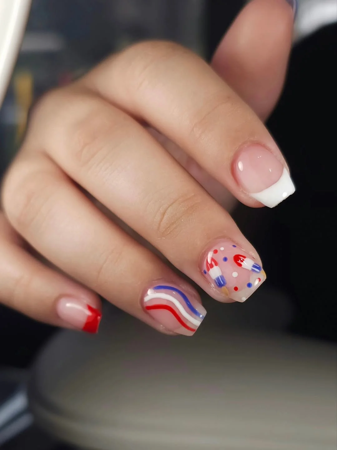usa nails 2026 + Playful Popsicle French Tips for a Sweet July Mood