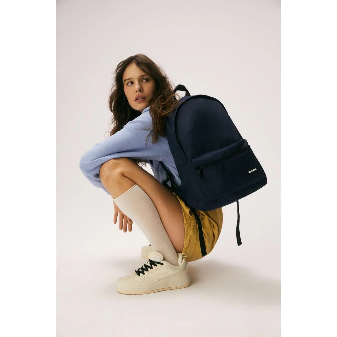 back to school outfits 2026 Sporty Sweatshirt With Shorts and Knee Socks