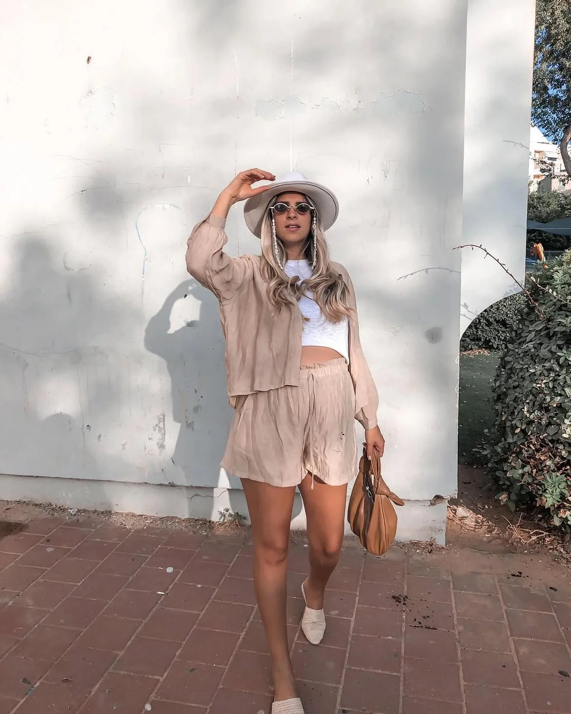 boho chic fall outfits 2026 + Tonal Sand Layers for a Warm Fall Day