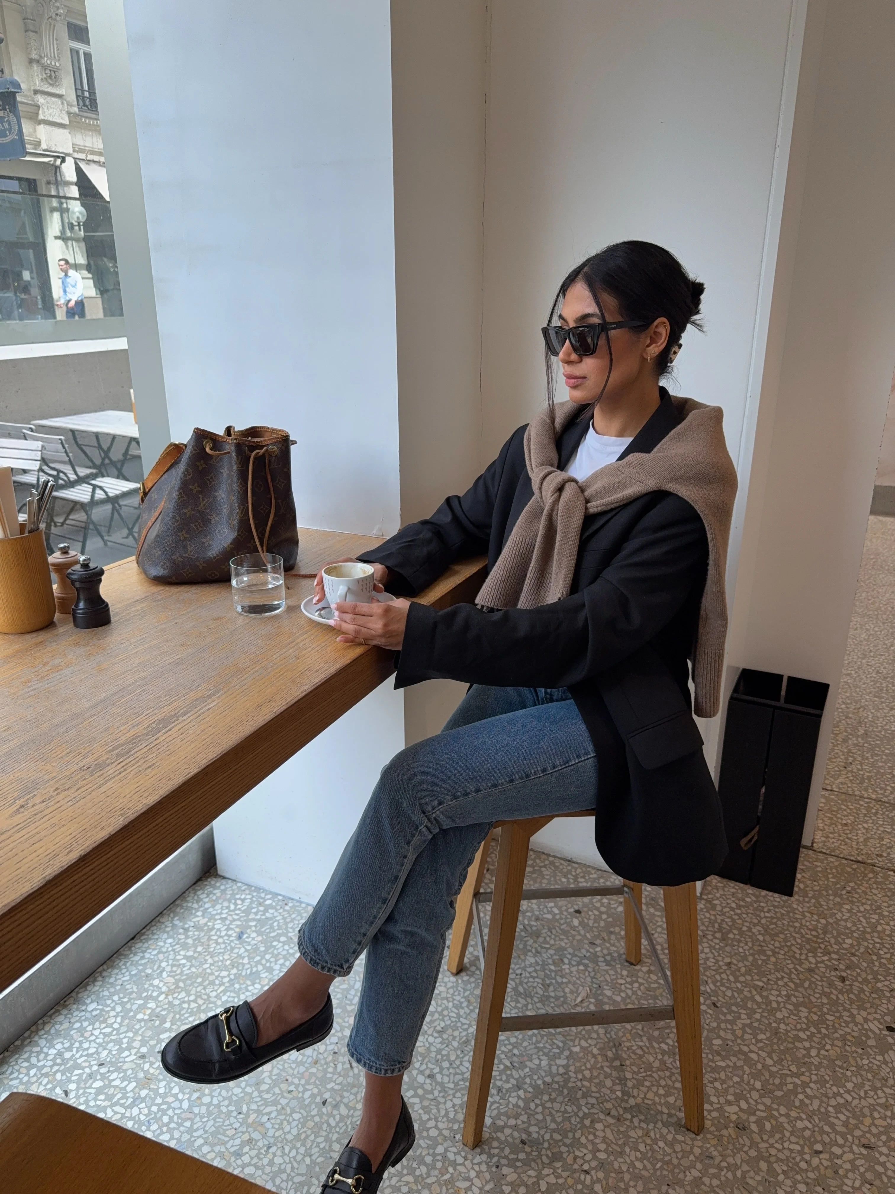 cozy & chic autumn outfits for women 2026 The Black Blazer Denim and Loafers Formula for Autumn Days