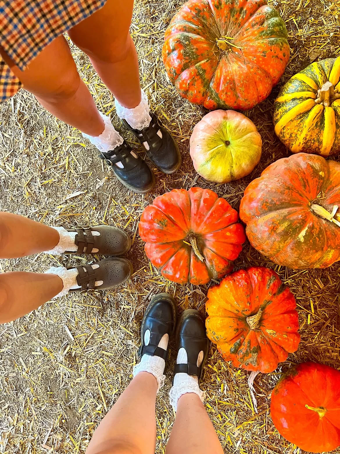 cute fall outfits docs 2026 Pumpkin Patch Mary Janes and Ruffled Socks