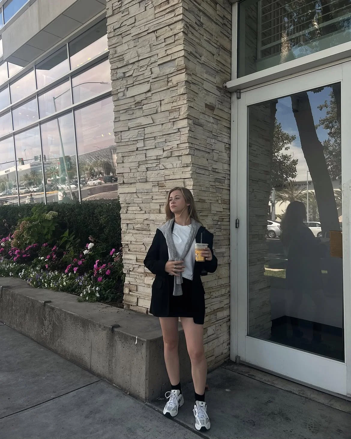 early fall outfits 2026 + Black Layers and Chunky Sneakers for a Coffee Run