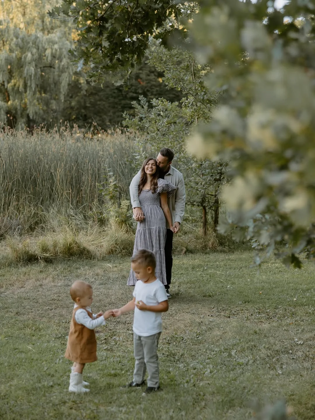 fall family picture outfits 2026 + Black Gingham and Earthy Layers for a Natural Family Moment