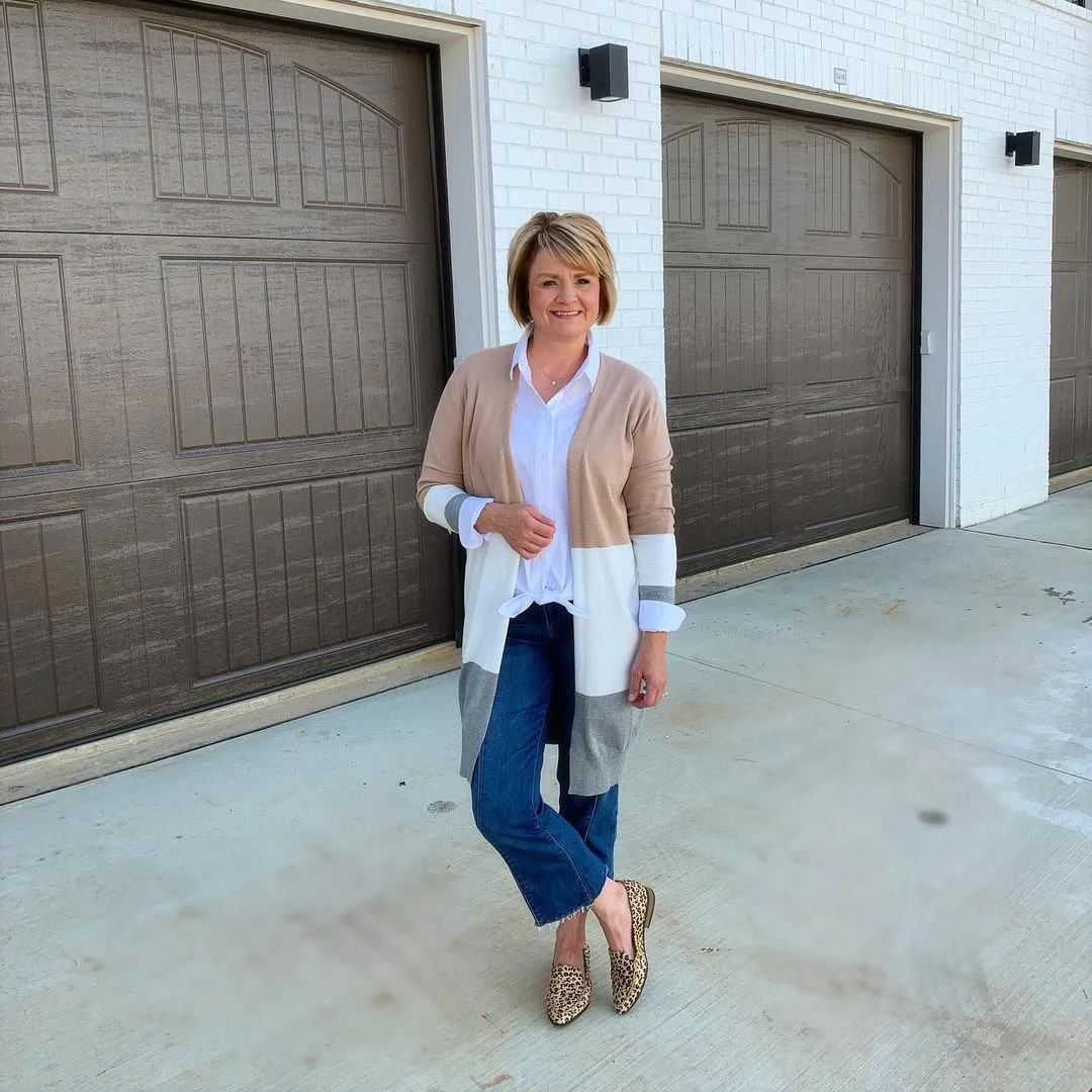 fall fashion for women over 40 A Soft Cardigan Formula That Never Feels Boring
