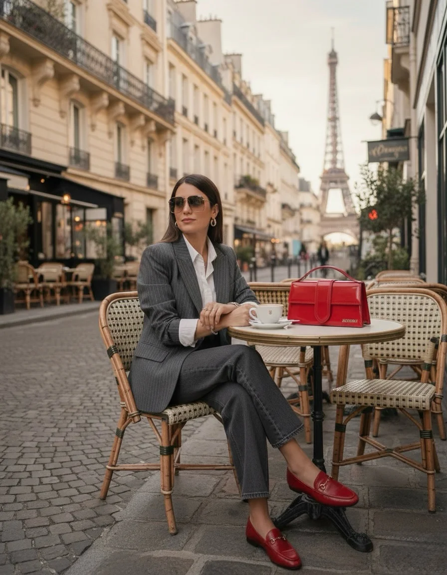 fall going out outfits 2026 + The Red Loafer Formula for a Smart City Dinner