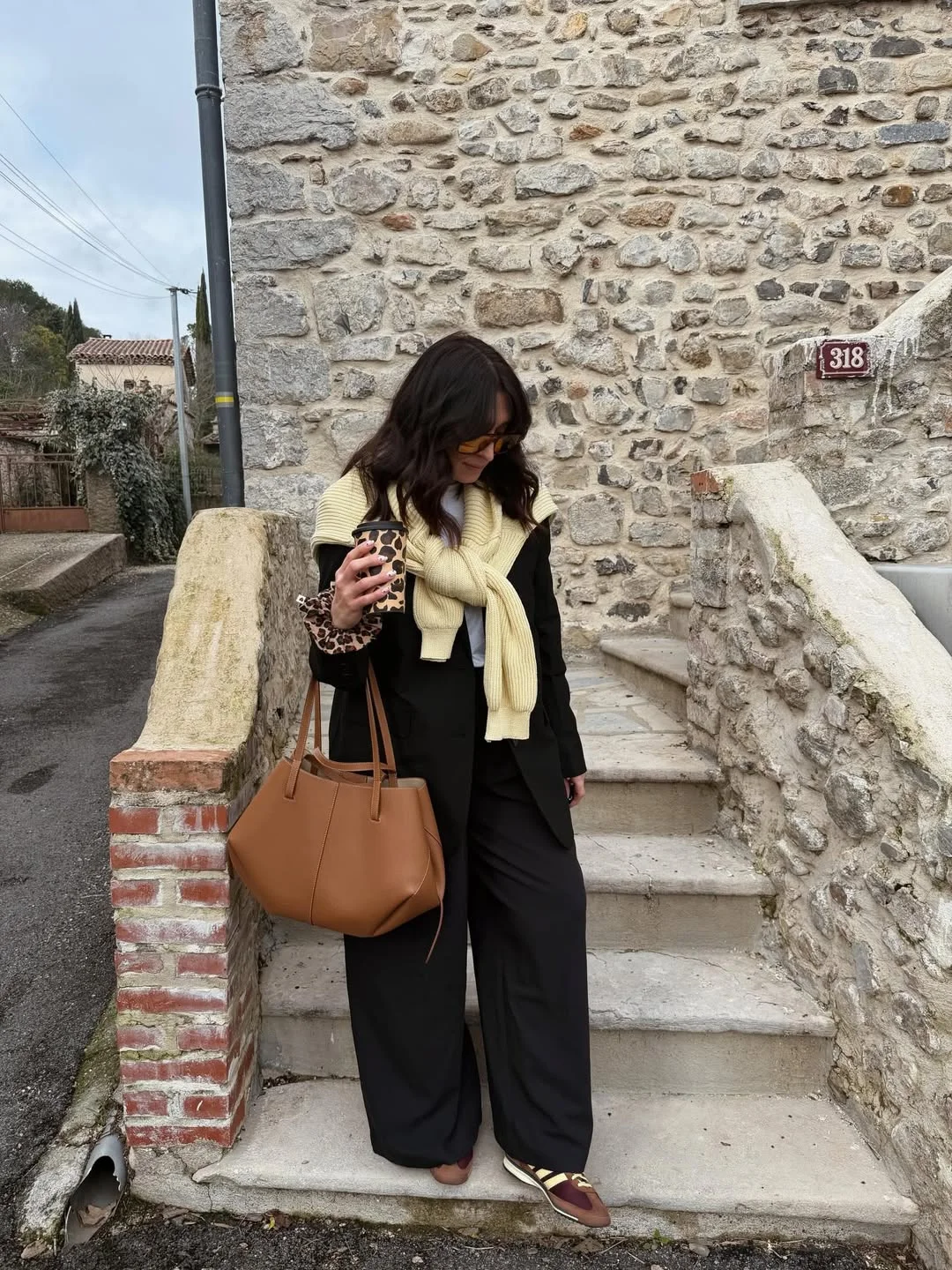 fall outfits for plus size women 2026 + Black Suiting With A Butter Knit For Travel Days That Still Feel Chic