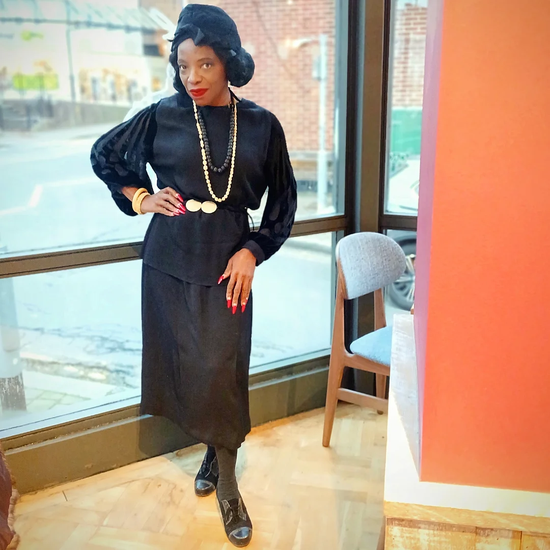 fall outfits for women in 30s style 2026 - All-Black Layers with Gold Accessories for Evening Confidence