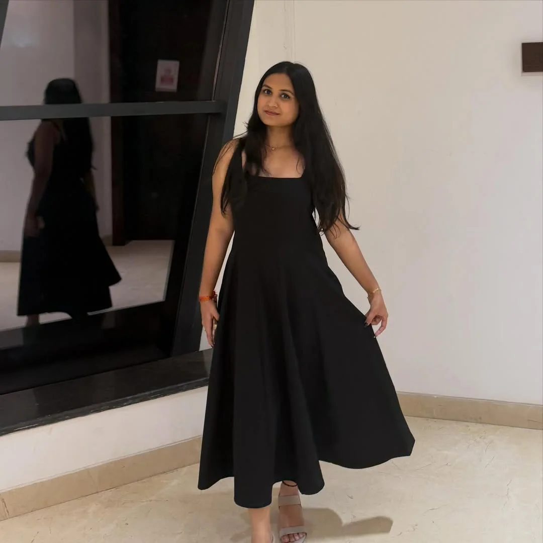 fall outfits with dresses 2026 Simple Black Midi With Evening Ease