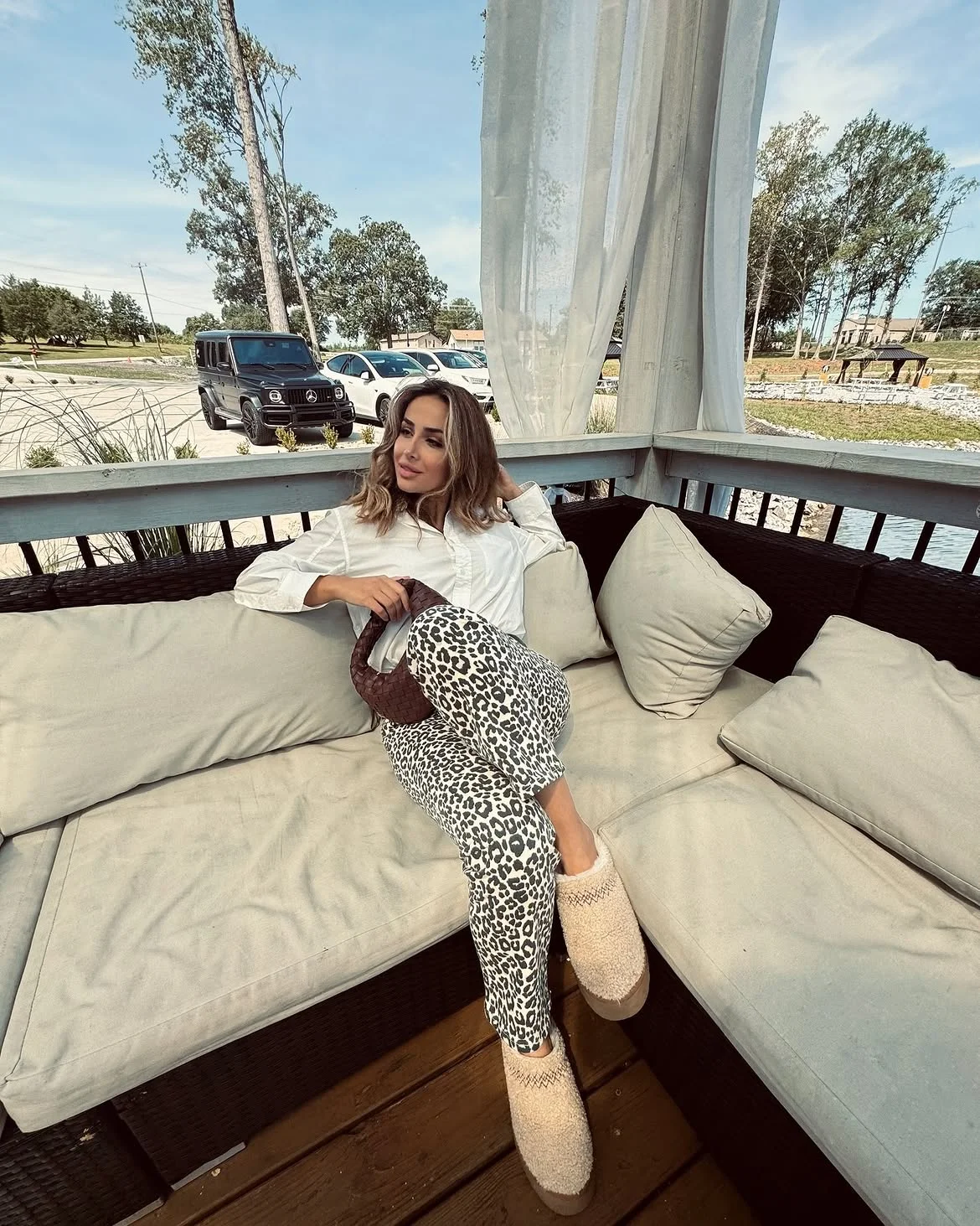 fall travel outfits 2026 + Leopard Pants for a Weekend Escape