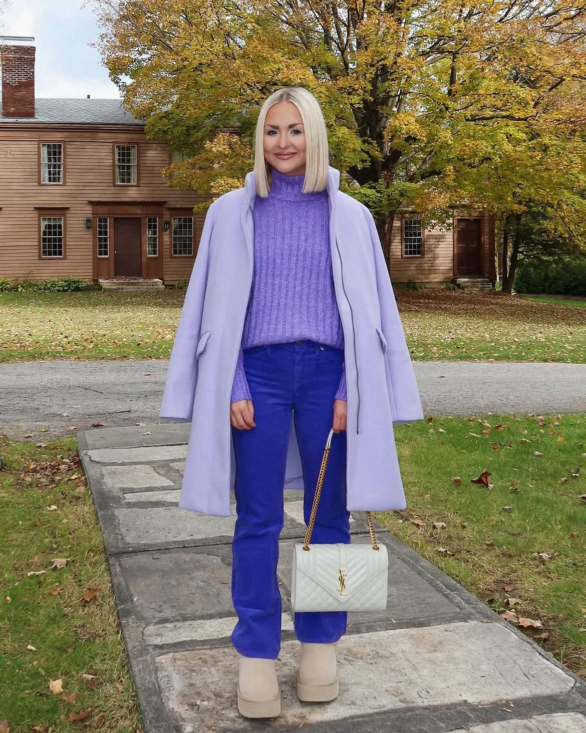 fall travel outfits 2026 + Lavender Layers for a Color-Confident Getaway