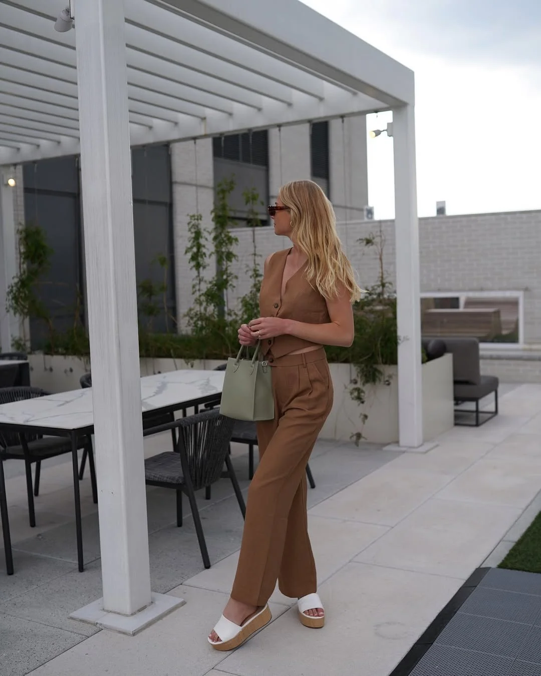fall vest outfits for women 2026 The Espresso Matching Set I Reach For on Polished Fall Days