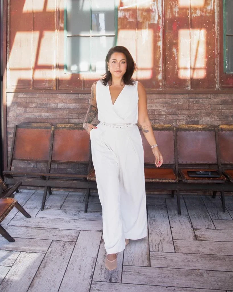 fall vest outfits for women 2026 A White Tailored One-Piece With Vest Energy