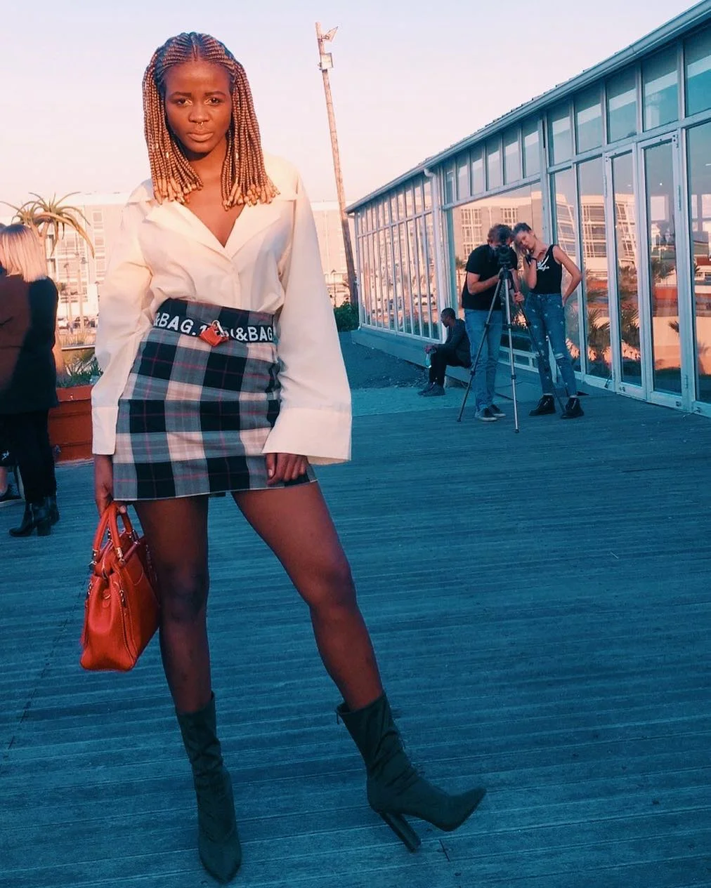 July fashion trends 2026 + Plaid Mini Skirt With A Crisp White Shirt